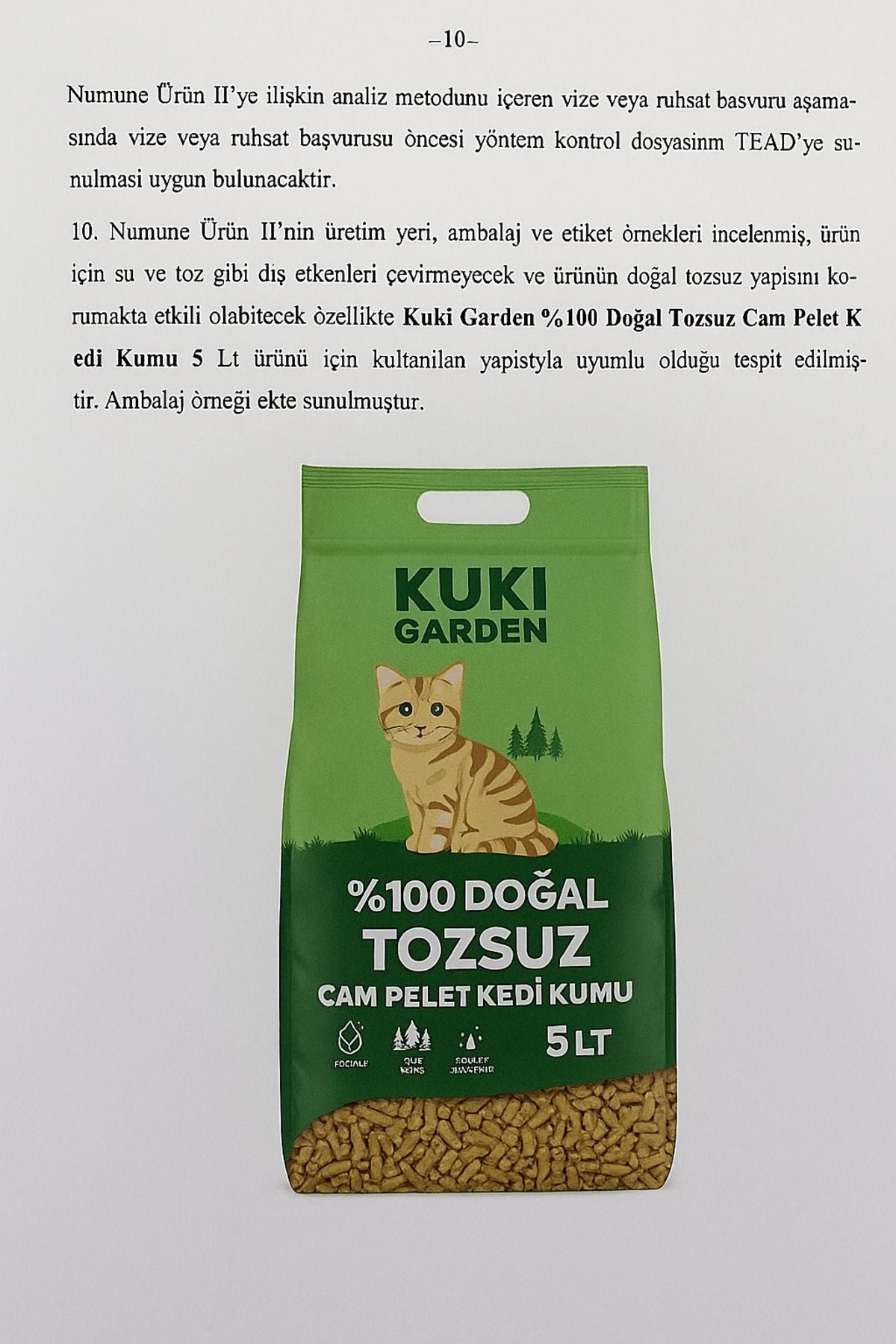 %100 Doğal & Tozsuz Çam Pelet Kedi Kumu – 5 Lt