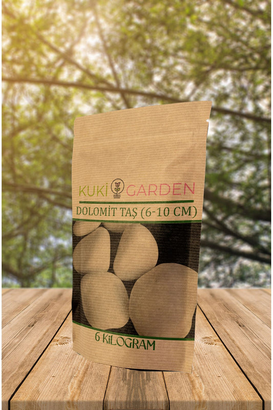 Beyaz Dolomit Taşı 6 kg (6‑10 CM)