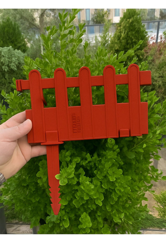 Dekoratif Çim Ayırıcı 2,5 m (KIRMIZI)