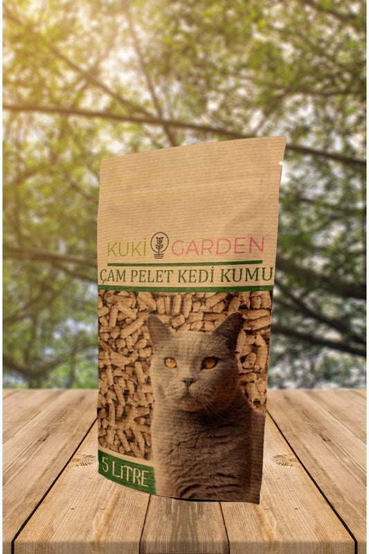 %100 Doğal Tozsuz Çam Pelet Kedi Kumu – 10 Lt (2x5 Lt Paket)