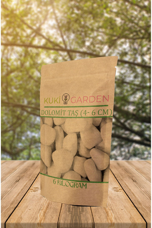 Beyaz Dolomit Taşı 6 kg (4–6 CM)